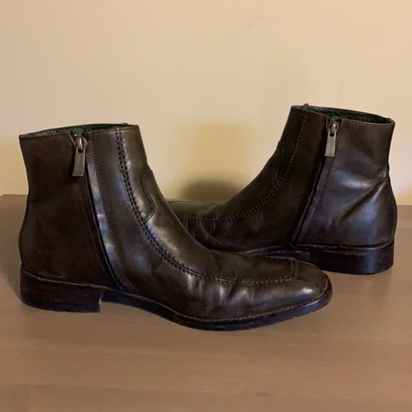 Kenneth Cole Brown Leather Boots - Men’s Size 8 - Picture 4 of 10